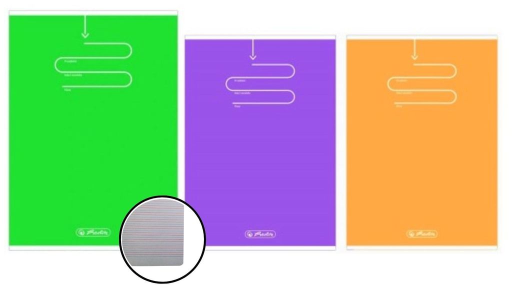 Notizbuch A5 32k line double colour line Color Blocking Herlitz