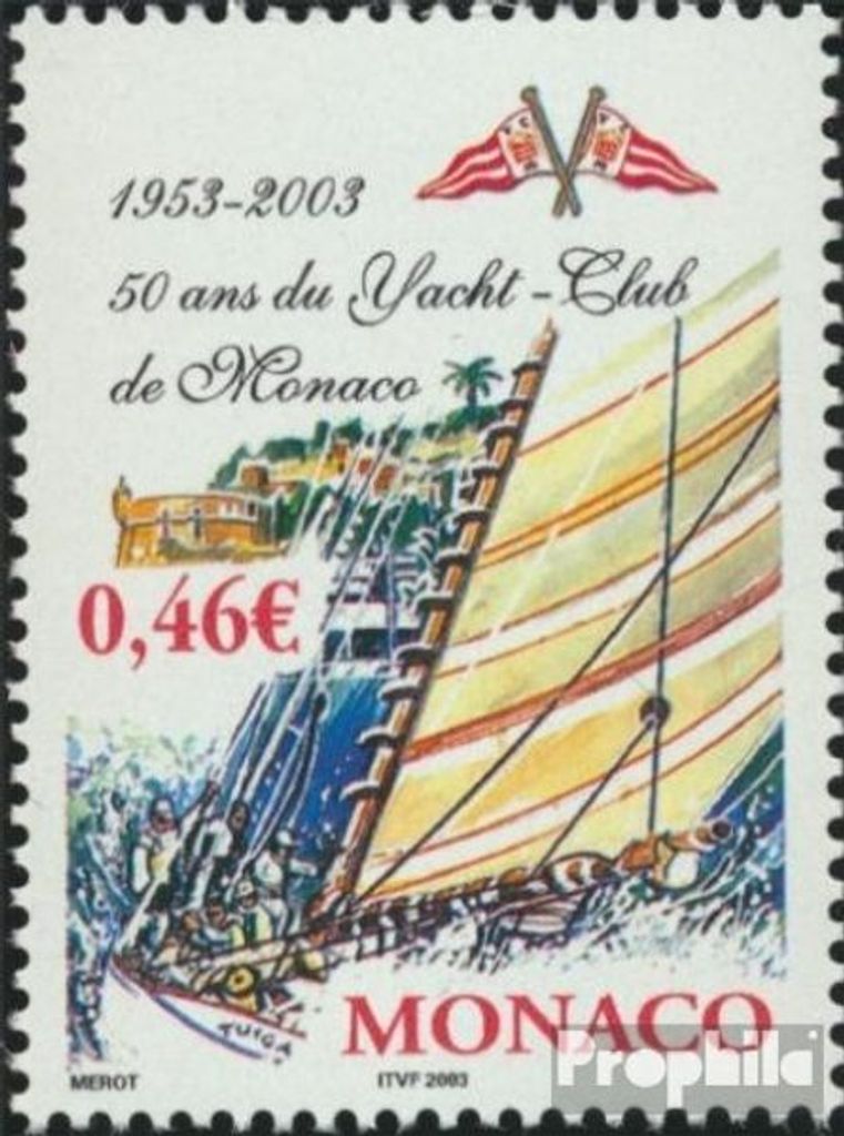 Briefmarken Monaco 2003 Mi 2639 (kompl.Ausg.) postfrisch 50 Jahre Jachtclub