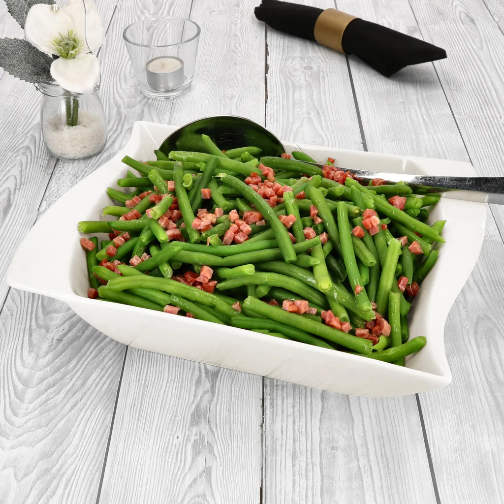 Set 2 Ciotole Porcellana Avorio 1L Rettangolari | Stile e Qualità - 5