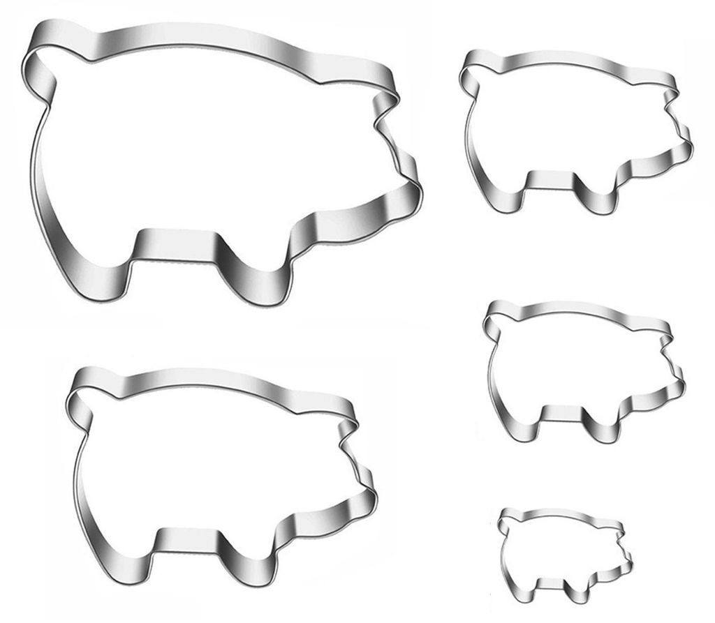 5-teiliges Set Edelstahl-Donut-Ausstecher, doppelseitig, Backwerkzeug, geprägter Donut-Maker, süße Brot- und Gebäckform, Küchenhelfer