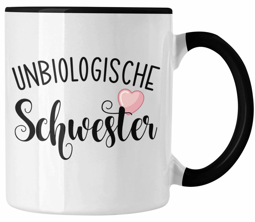 Beste Freundin Tasse Geschenk Unbiologische Schwestern Bff Set Kaffee-Tasse (Schwarz)
