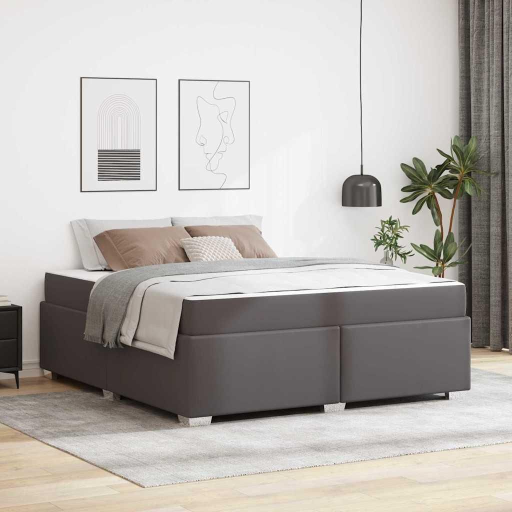 Maison Exclusive - Bettrahmen Grau 180 x 200 cm Stoff