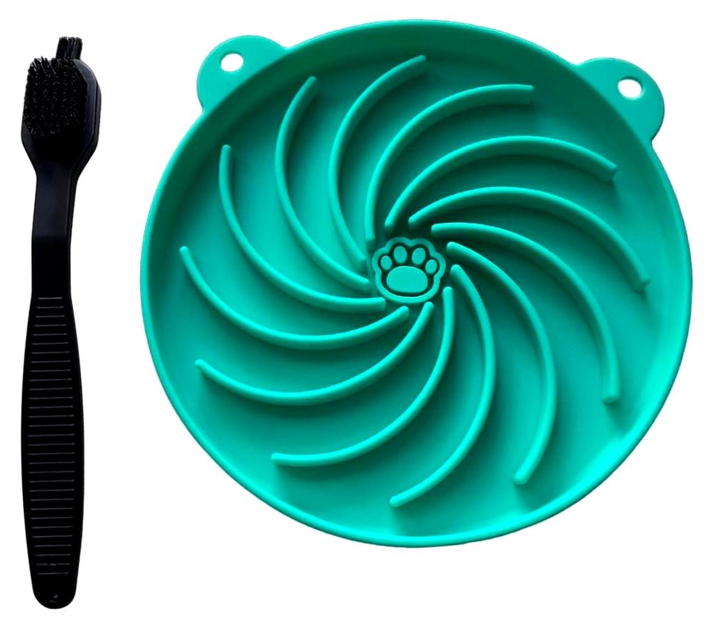 Anti-Schling Hundenapf, Langsam-Futter Napf für Hunde und Katzen, 16,5 cm Durchmesser, Fressnapf mit Slow-Feed Design