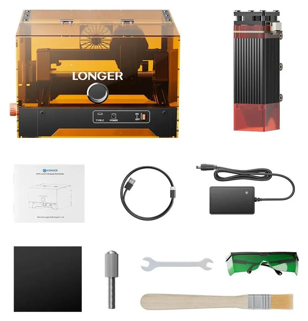 Graveur laser de bureau Ray5 MiniS avec caisson de protection EU