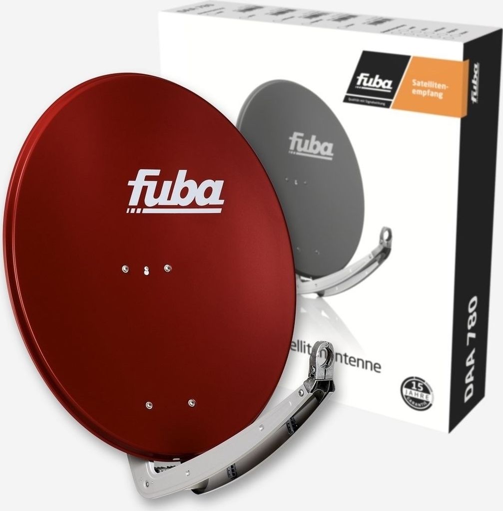 Fuba DAA 780 R Satellitenantenne rot Hochleistungs- 74x84cm Produktbild 
