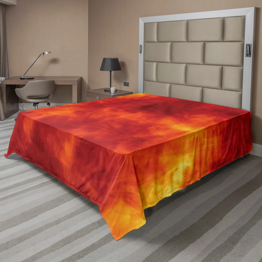 Lenzuolo Piano ABAKUHAUS 244x205 cm Microfibra | Tema Fuoco HD