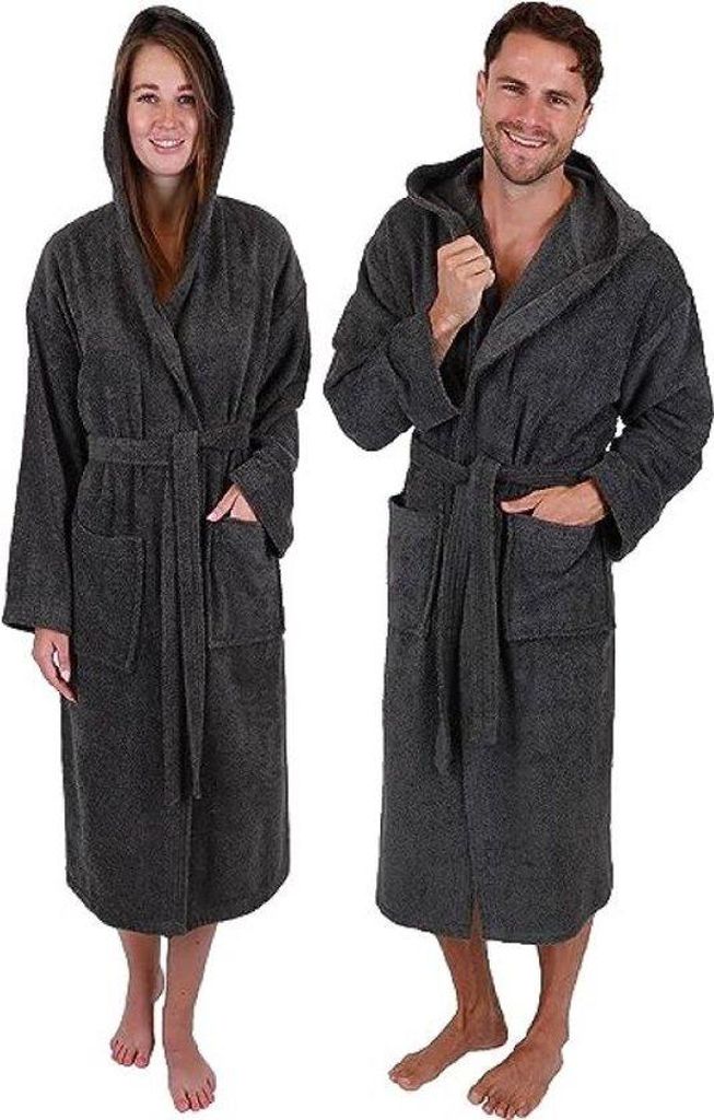 Famanu Bademantel mit Kapuze für Herren und Damen - Produktbild 
