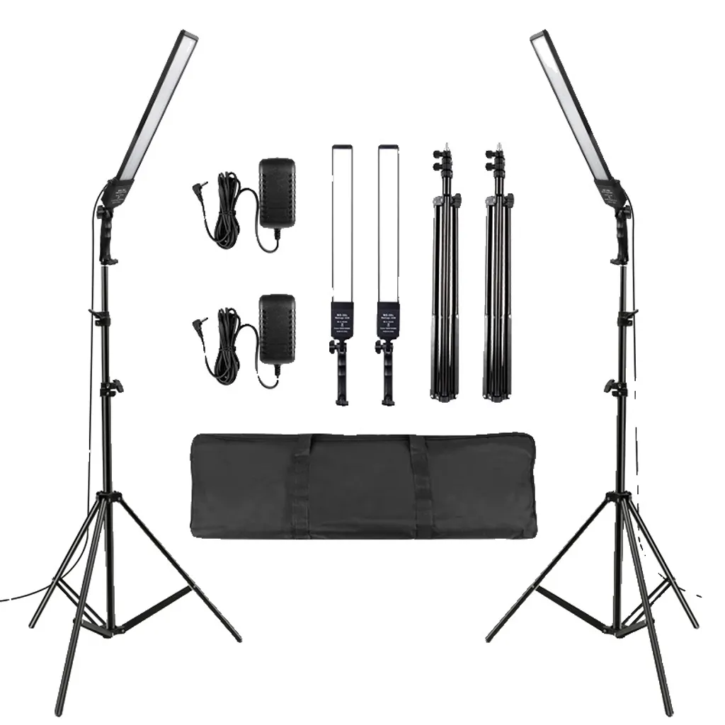 Stick de lampe vidéo LED haute puissance et kit d'éclairage réglable