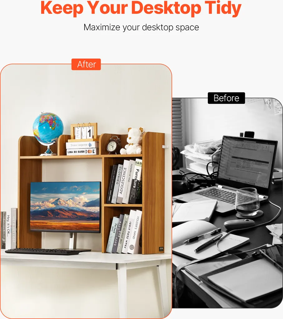 Meuble bureau bibliothèque avec étagère de rangement pour studio