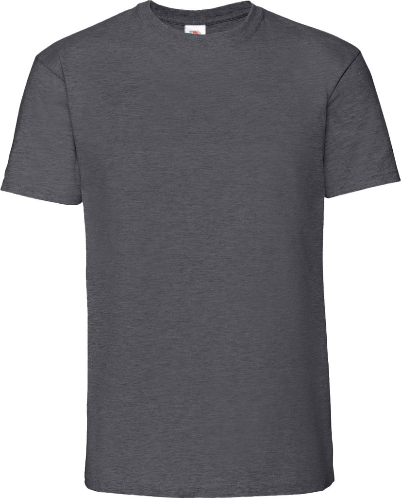 Fruit of the Loom - "Iconic Premium" T-Shirt für Herren BC5183 (3XL) (Dunkelgrau meliert)