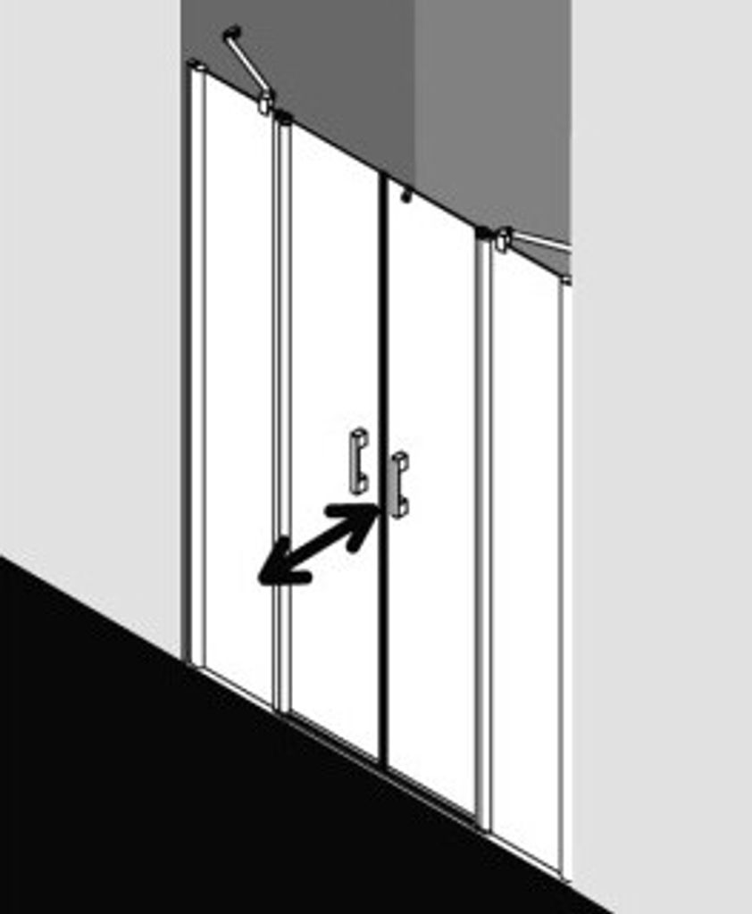 Kermi PEPTF14018VUK Pendeltür Pega PTF 1400x