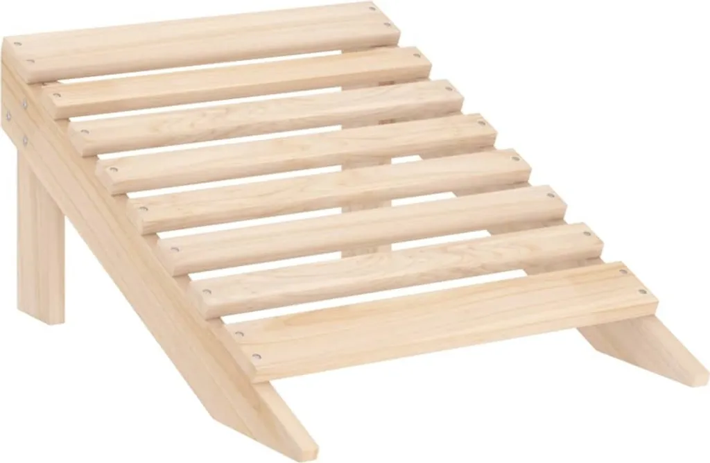 Sedia Adirondack con Poggiapiedi vidaXL in Legno Massello di Abete - 8