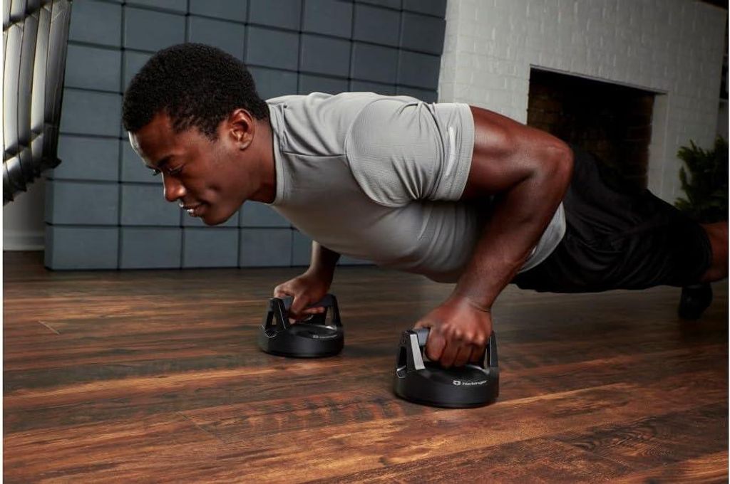 Pro Push Up Stands - Schwarz - Ergonomische Push Up Hilfe für optimales Muskelresultat