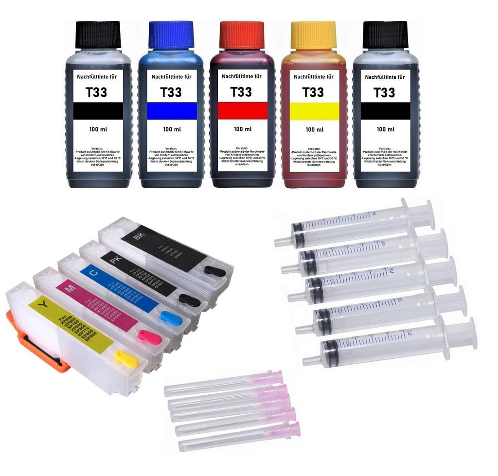 Cartouches d'encre rechargeables compatibles avec Epson Image du produit 