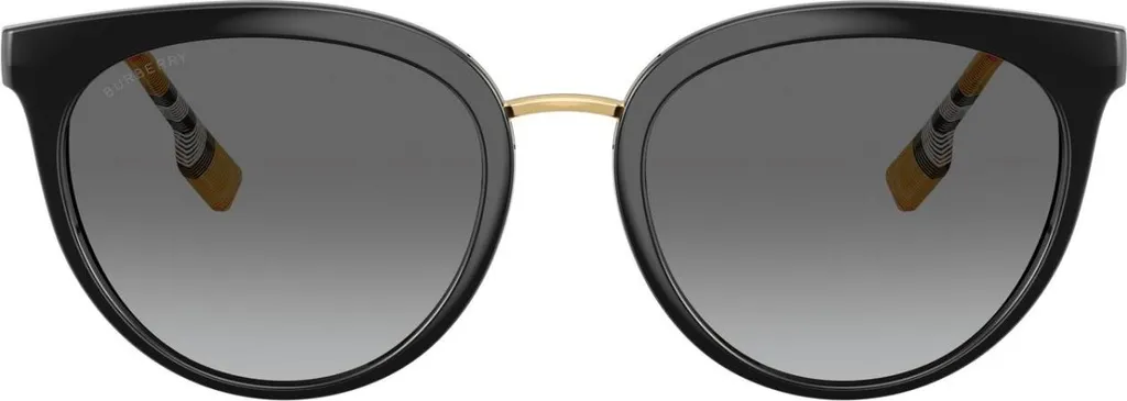 Solaire Burberry Willow BE 4316 385311 monture rectangulaire noire
