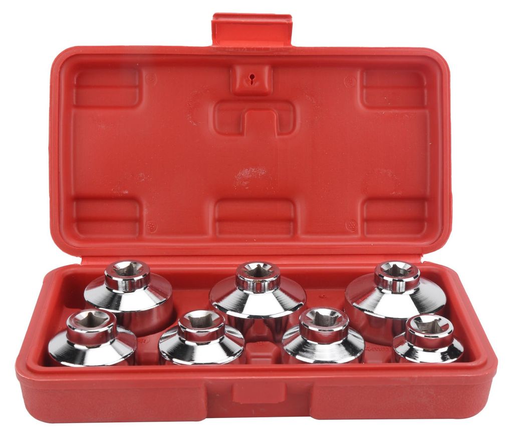 7 Stück/Set Ölfilterschlüssel 24 27 29 30 32 36 38 mm Universal für Fahrzeuge mit neuerem Papierkartuschengehäuse-Design
