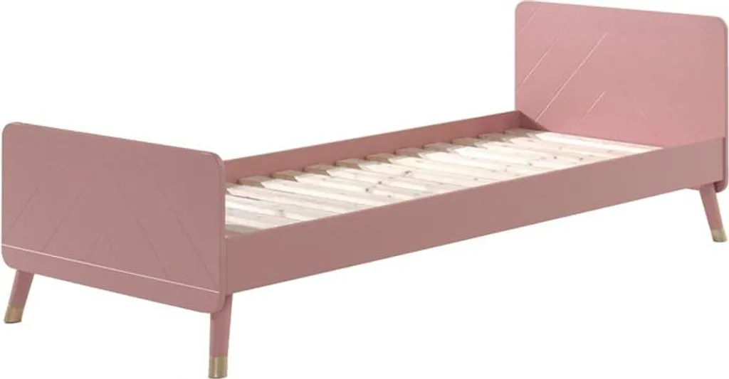 Lit enfant rose 90x200cm Billy FURNLUX : le choix de la durabilité rose
