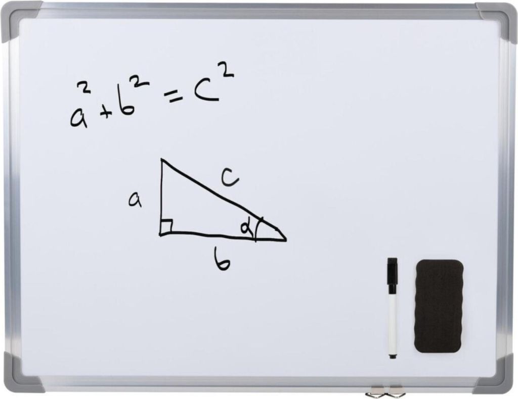 Crelando Magnet- und Whiteboard 59 x 45,5 cm – Mit Marker und Trockenschwamm