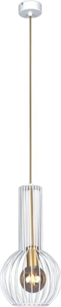 Luminaire Suspendu ARVI Blanc/Or E27 - Solution Éclairage Design 105 cm