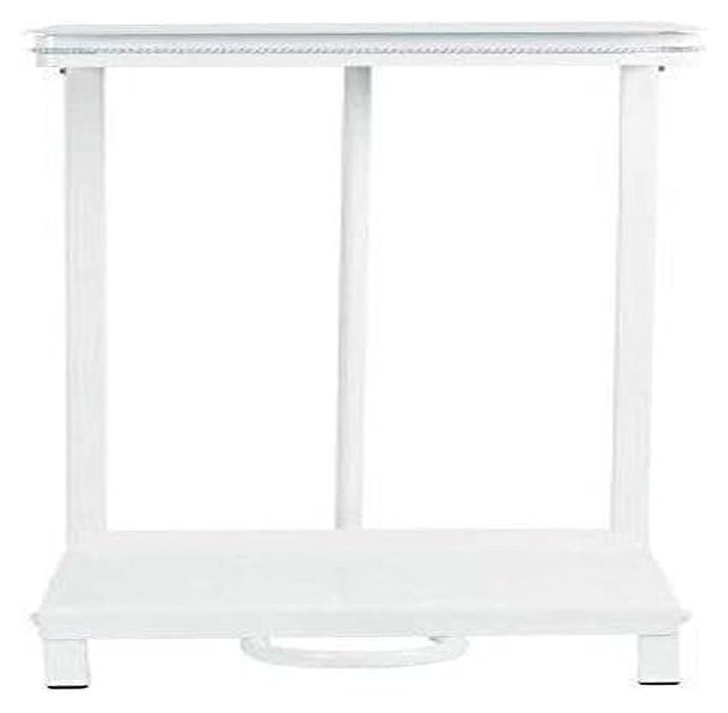 Freistehender Sackhalter bzw. Mülleimer aus Stahl, weiß, hygienischer Deckel mit Fußpedal, 880(H) x 430(B) x 330(T)mm