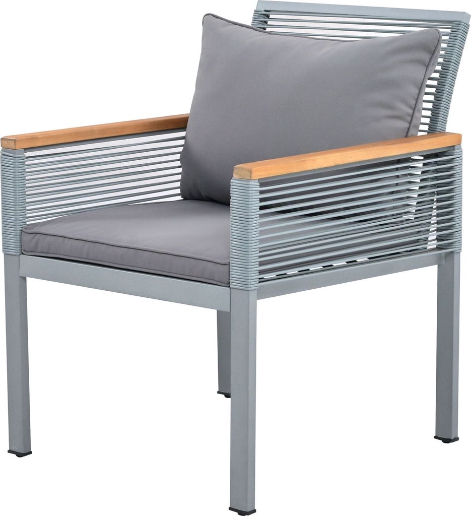 Merax 4-tlg. Garten-Lounge-Set mit Stahlrahmen und Produktbild 4