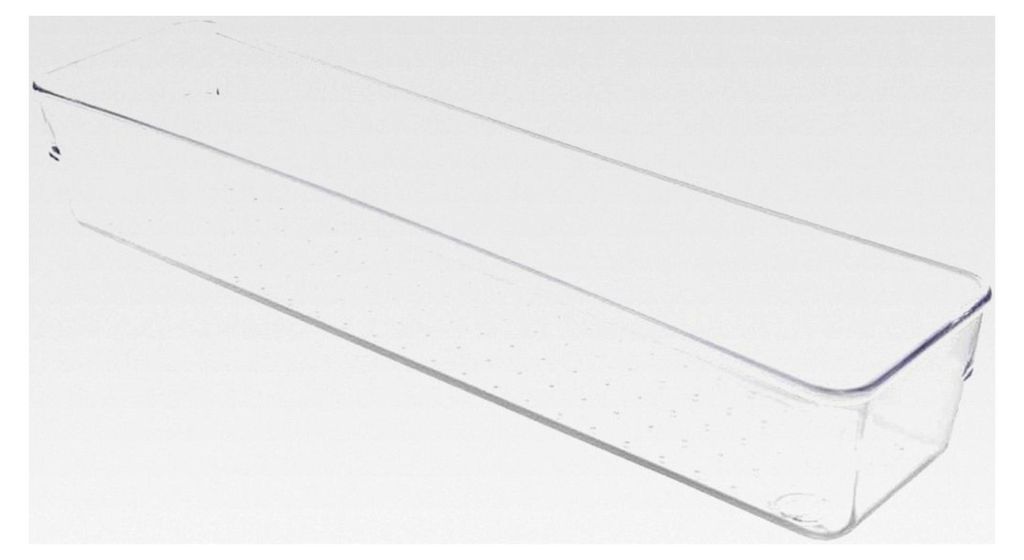 Ordnungssystem für Schubladen, transparenter großer Organizer, schmal