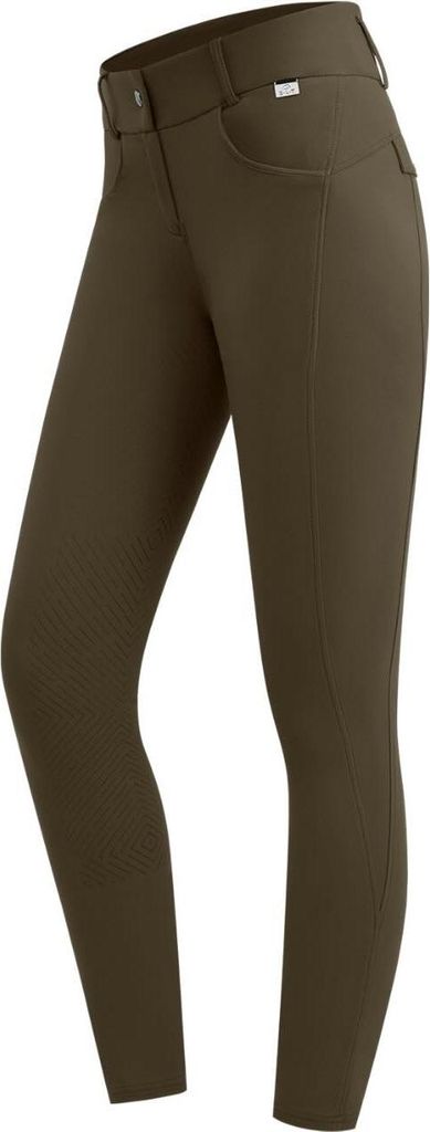 E.L.T Reithose Damen Full-Grip Comfort Ride Glam HW 2025 Damenreithose Grünbraun 40