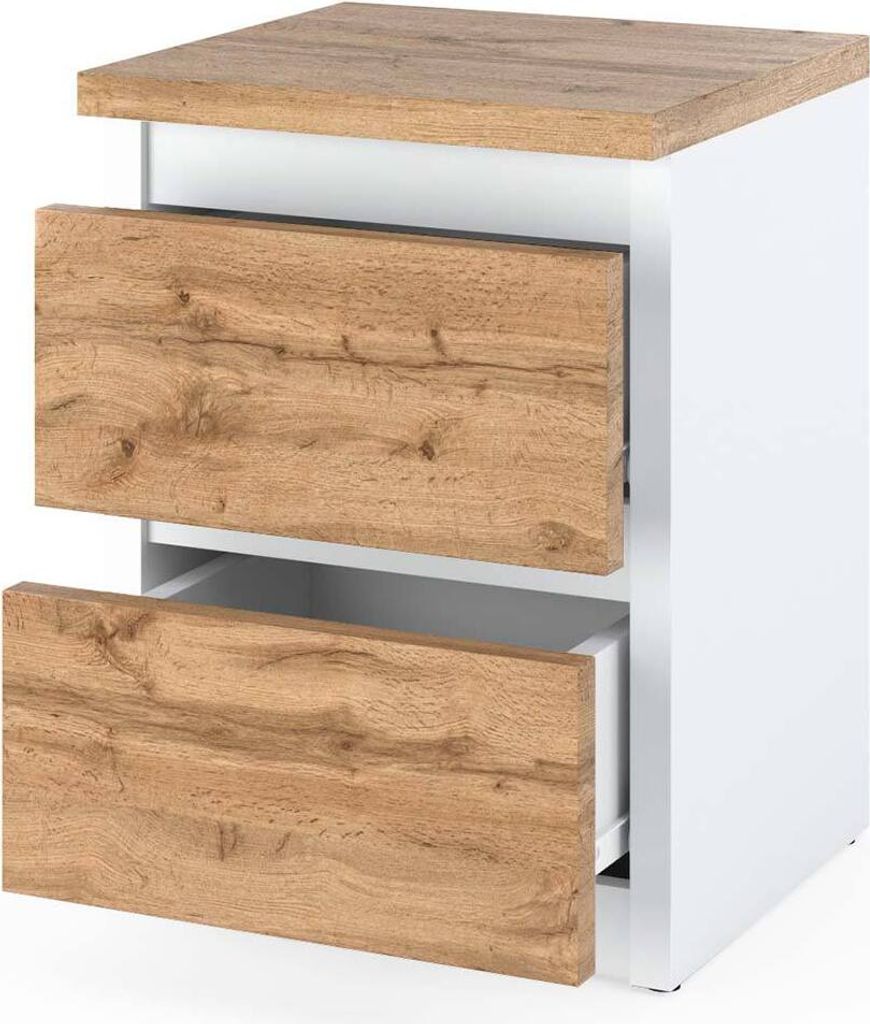 STIV Möbel | Nachttisch - Nachtschrank mit 2 Schubladen - Produktbild 2