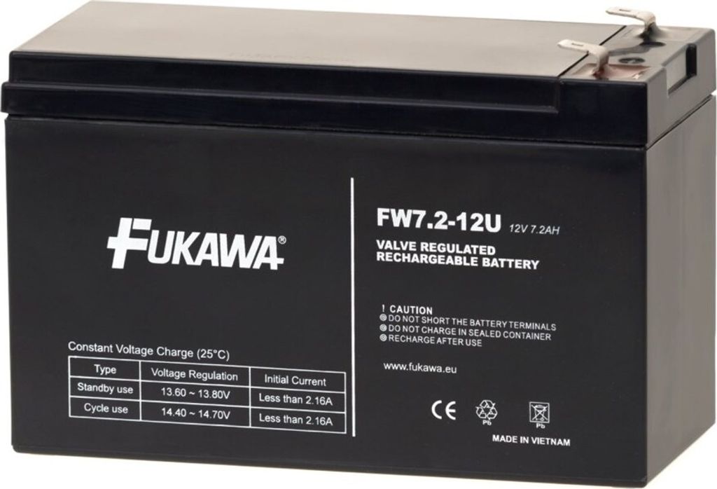 FUKAWA führen Batterie FW 7,2-12 F2U zu UPS APC/ AEG/ EATON/ Powerware/ 12V/ 7,2 Ah/...