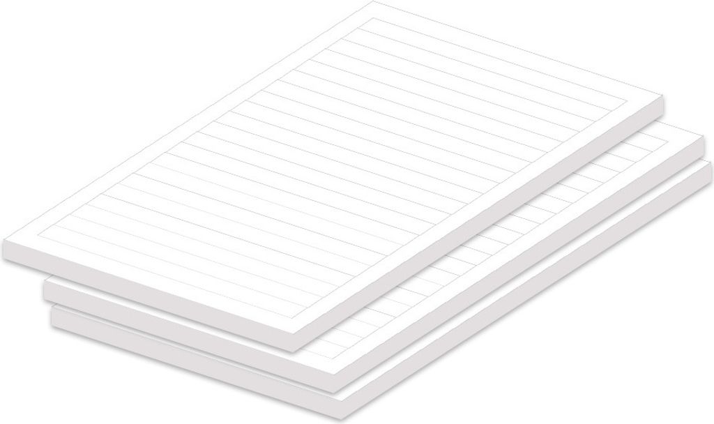 PRICARO Notizblock "Liniert", magnetisch, A5, 3 Stück