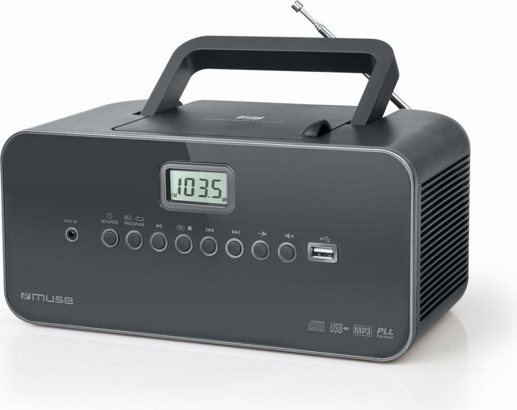 Muse M-28 DG, 1,4 kg, Čierna, Prenosný CD prehrávač Obrázok produktu 