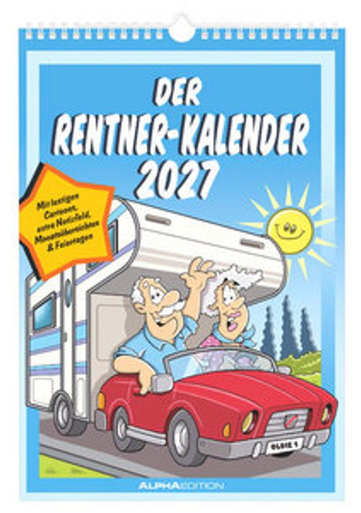 Kalendár pre dôchodcov na rok 2027: Nástenný kalendár s Obrázok produktu 