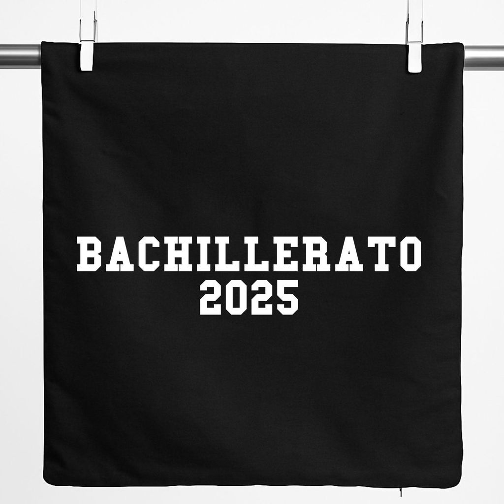 Huuraa Kissenbezug Bachillerato 2025 Abschluss Spanien 40x40cm Black Baumwolle Dekokissenbezug Geschenkidee