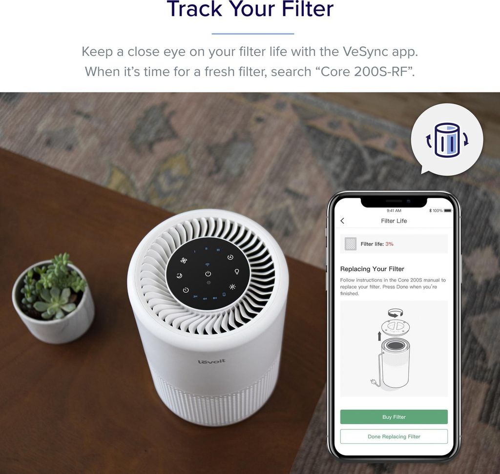Čistička vzduchu LEVOIT Smart Air Purifier HEPA filter Obrázok produktu 6