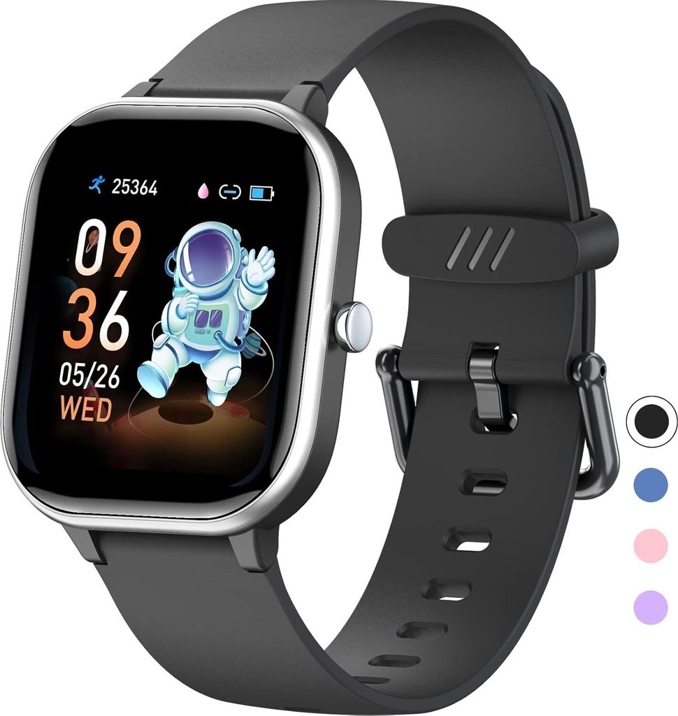 Fitness Tracker für Kinder, IP68 wasserdichter Aktivitäts Tracker, Schrittzähler, Herzfrequenzmesser, 19 Sport Gesundheitsmodi, tolles Kinderges...