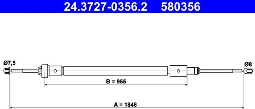 Câble frein main bloqué ? Solution ATE 24.3727-0356.2 pour C4 9808268580