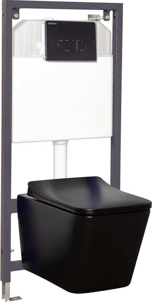 Kerra Tinos BL Pacific Black Unterputz-WC-Tankgarnitur