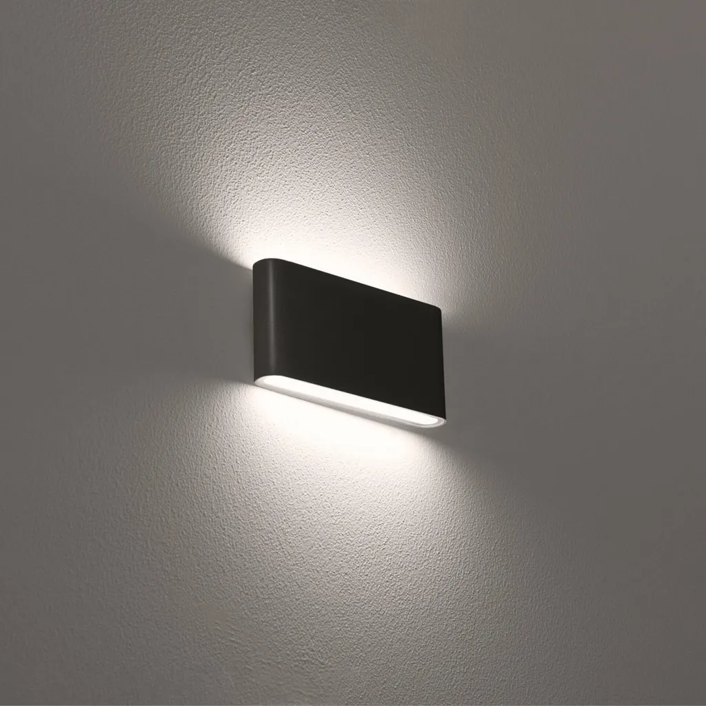 Applique murale LED CENTURY FORMA 12W CCT noire - Éclairage extérieur