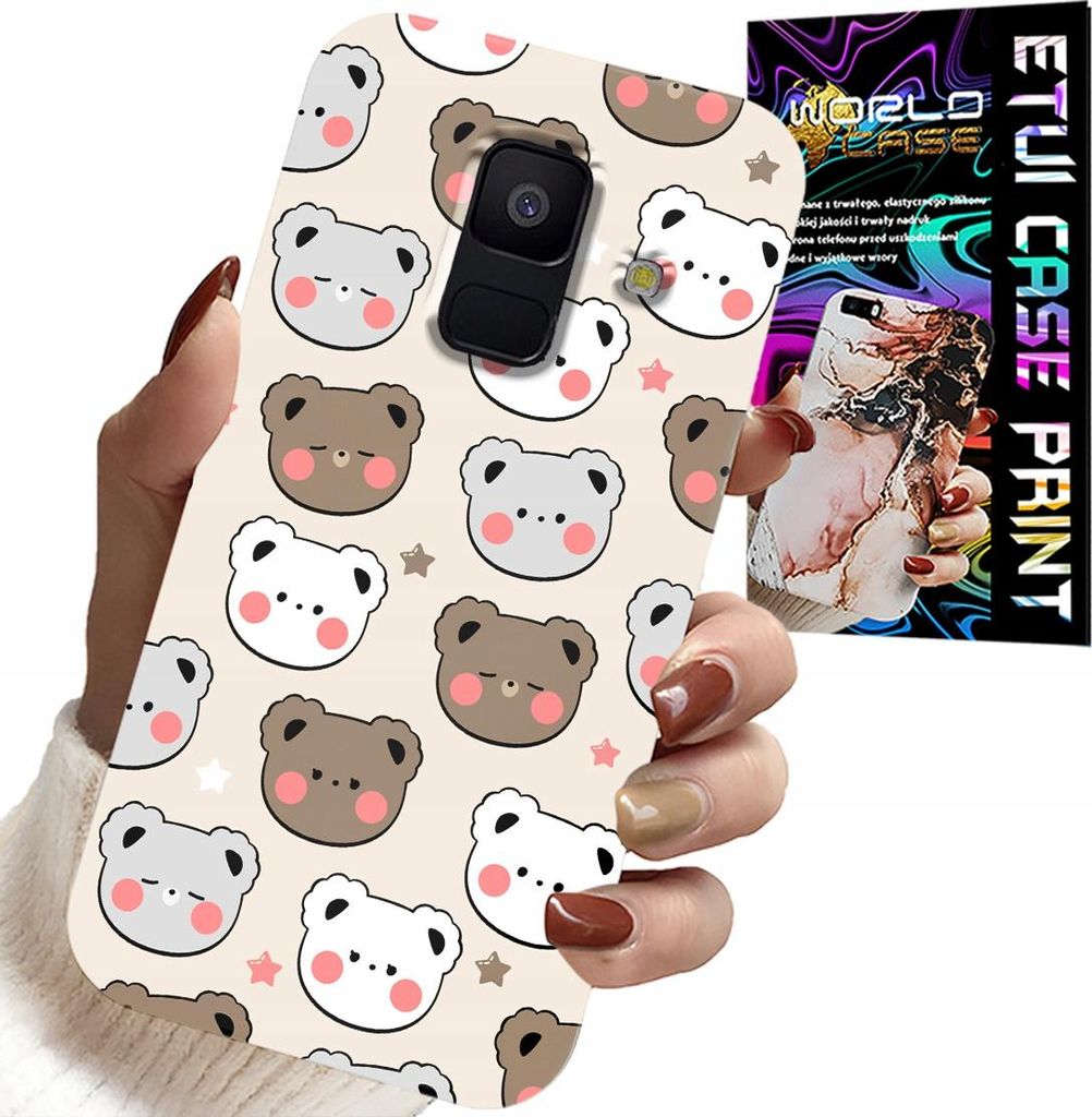 Samsung A6 2018 - Teddybär Design Für Die Kleinen + Glas