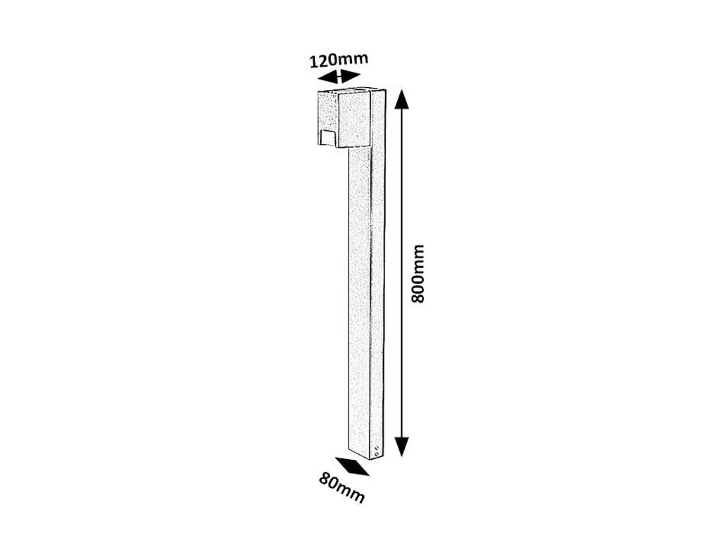 Lampe Jardin CERNON 77056 Rabalux Design Anthracite E27 Protection IP44 - 4