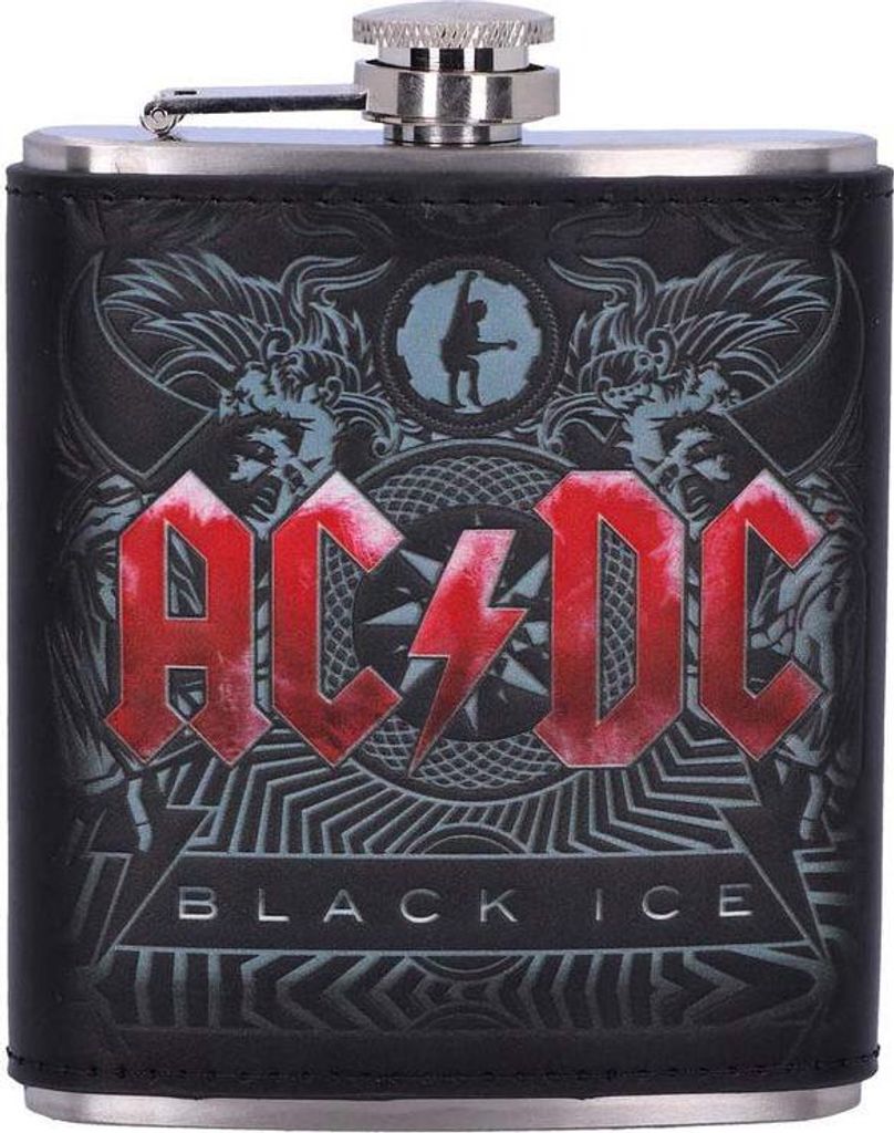 Nemesis Now Ac/dc Schwarzes Eis Flachmann    One Size Produktbild 