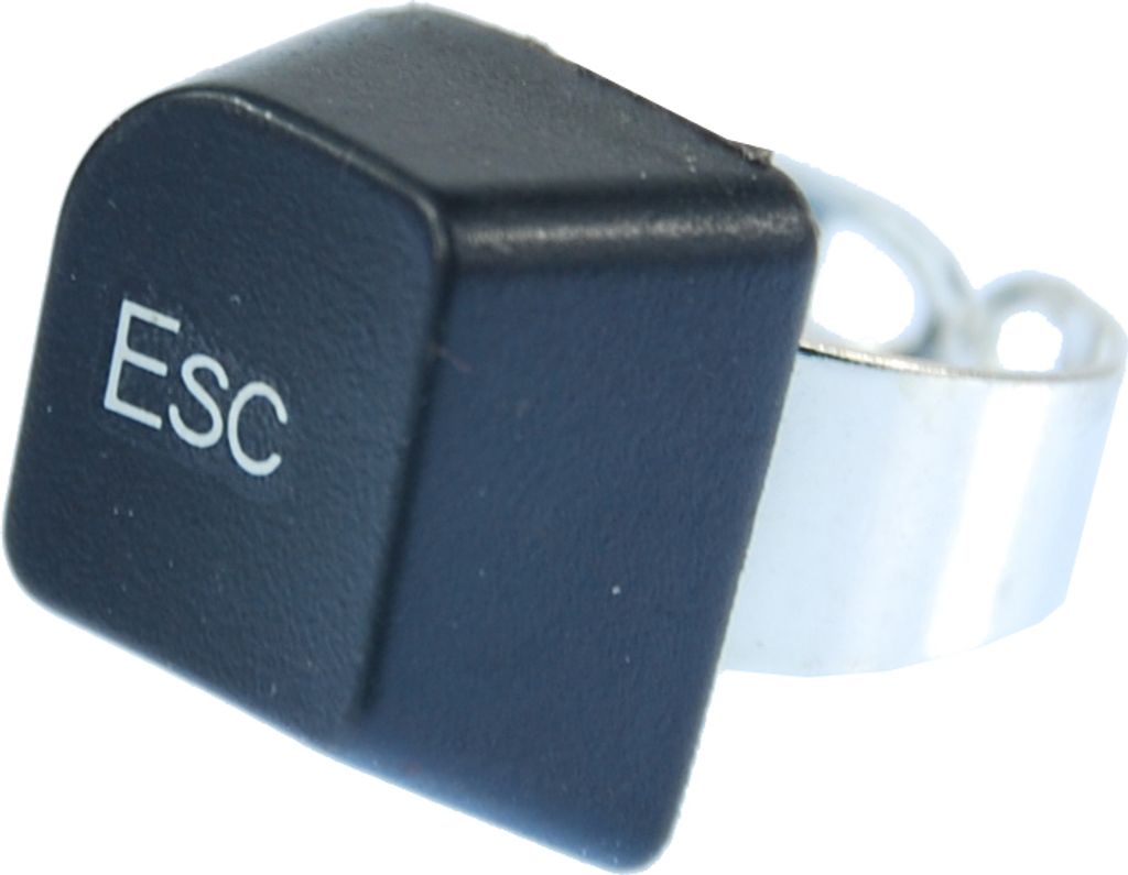 Tastaturring PC Zeichen Esc Taste Ring Miniblings Computer PC Escape Tastatur