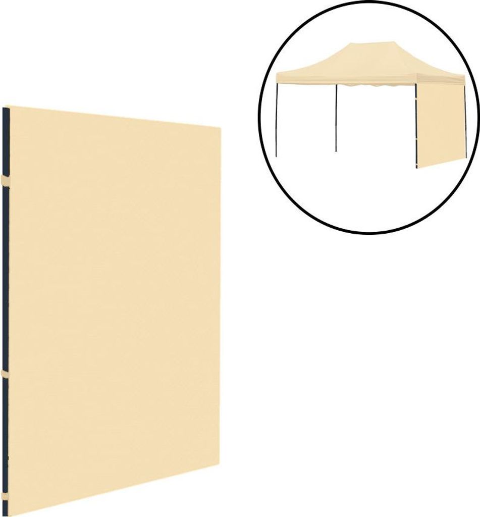 Leziter Gartenpavillon Seitenwandplane 3x4 m beige