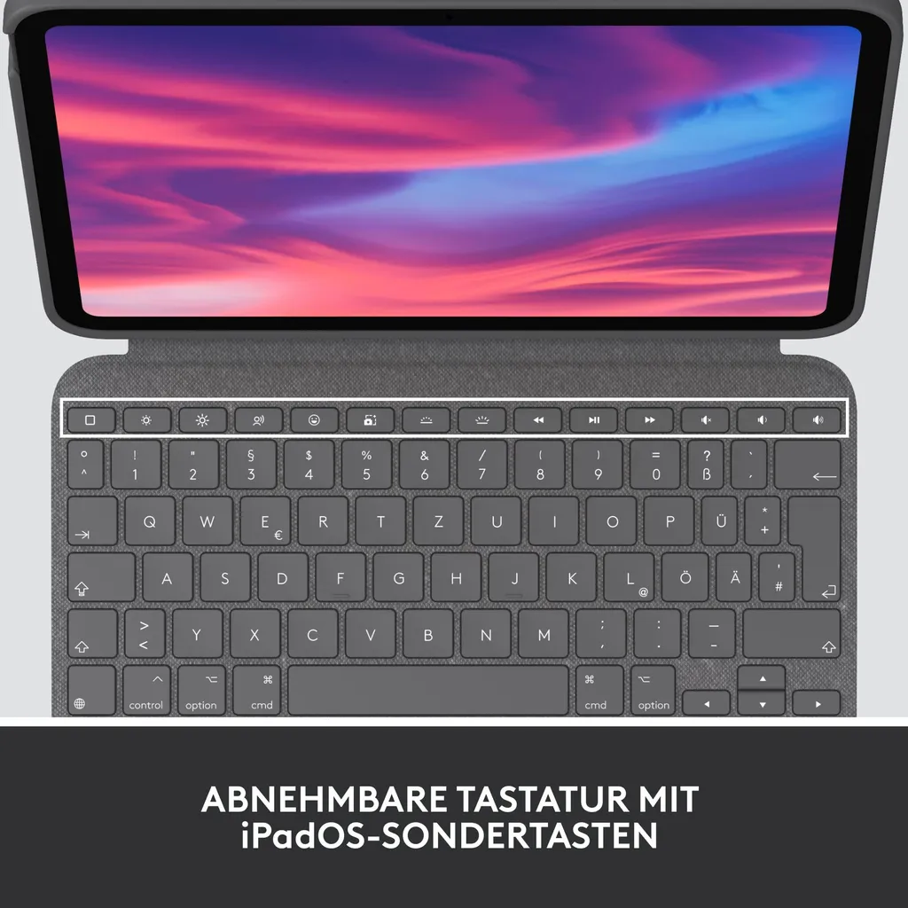 Logitech Combo Touch 920-011435 Clavier iPad avec Trackpad Oxford Gray - 8