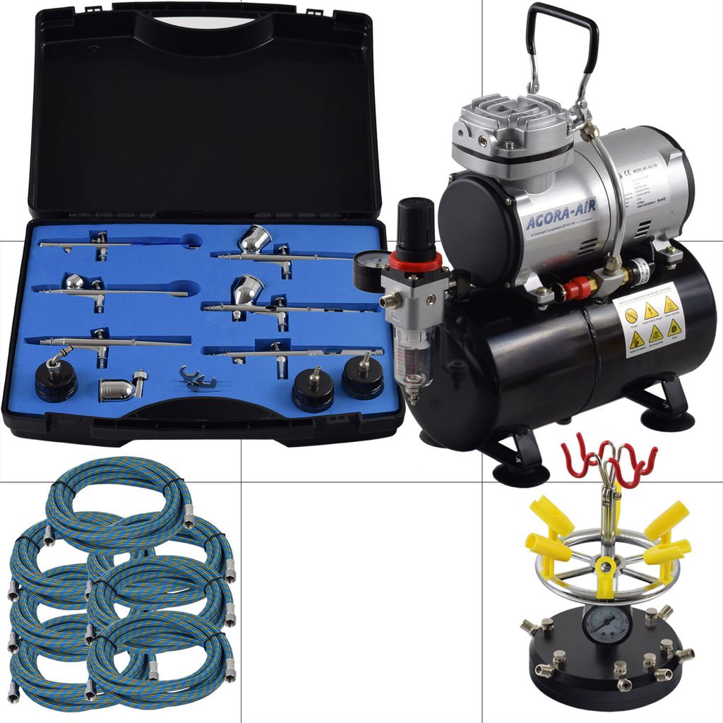 Agora-Tec Airbrush Komplett-Set PROFI XXIV.2