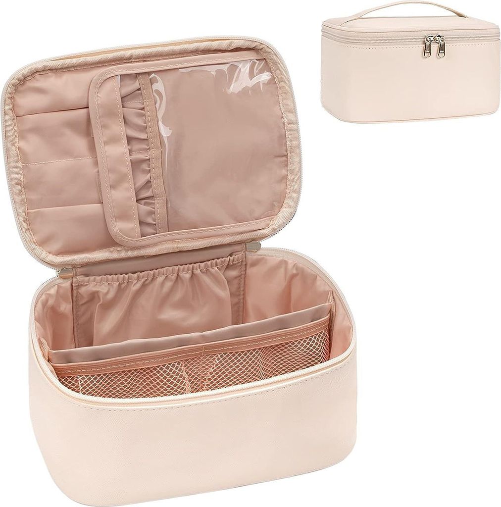 Kosmetiktasche Damen Groß Kulturbeutel mit Pinsel Produktbild 