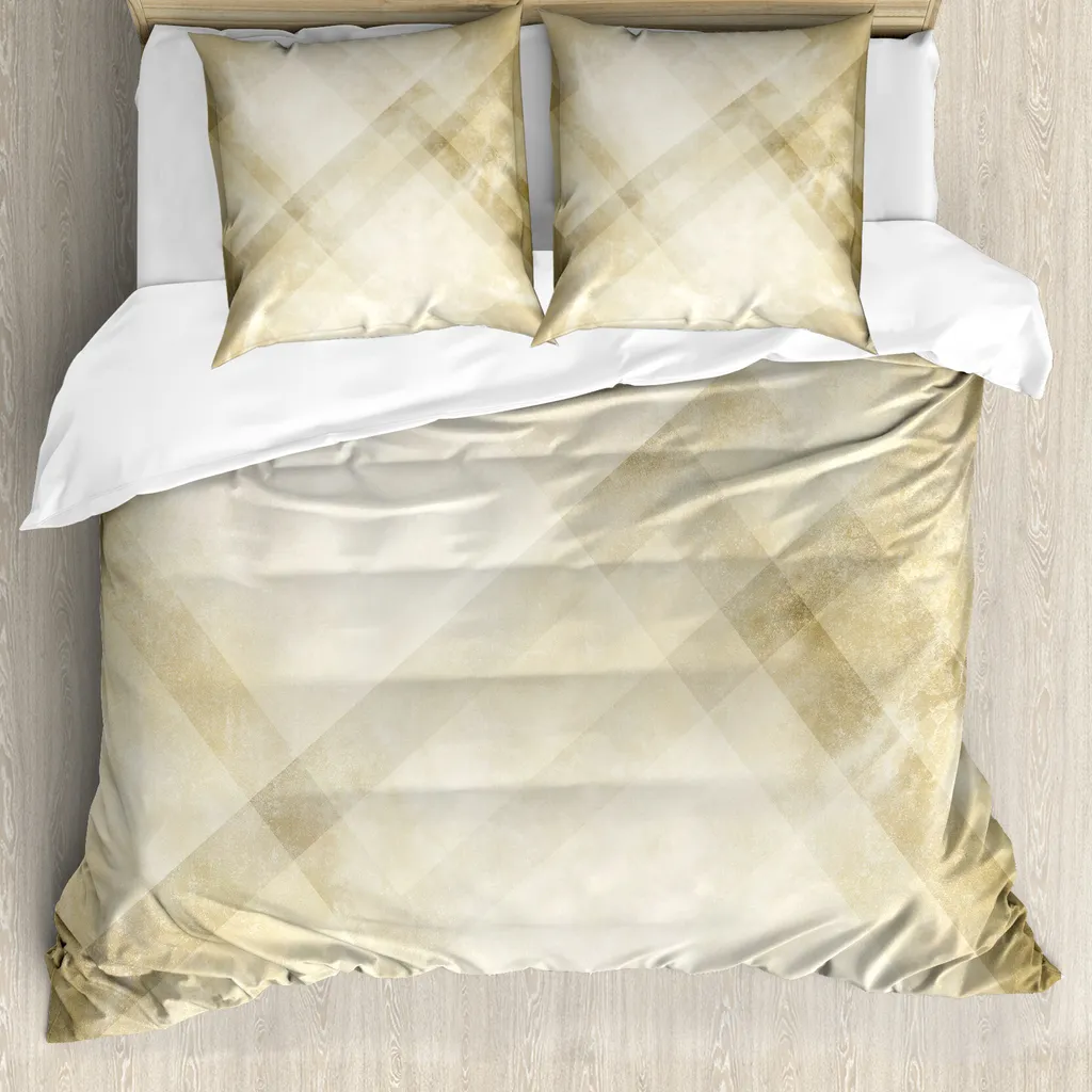 Set Letto ABAKUHAUS 155x220 Beige Tan - Design Vintage Antiacaro