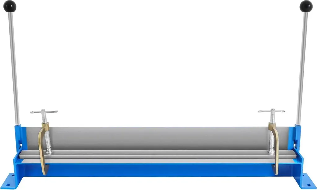 Plieuse de tôle à table 76 cm avec angle 0-90° et pinces C en bleu