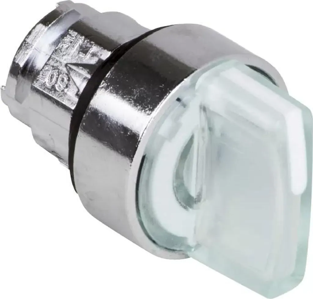 Bouton sélecteur lumineux blanc 2 positions Harmony XB4 ZB4BK1513