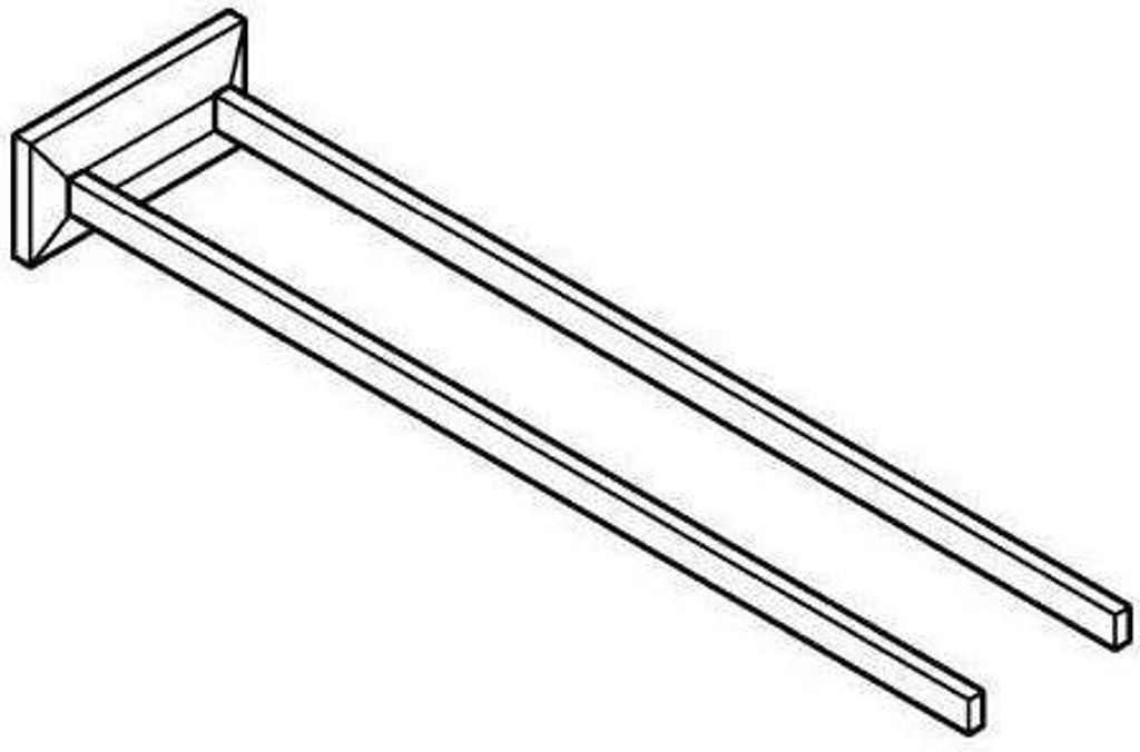 Grohe Handtuchhalter Allure Brilliant 431mm, 2-armig, nicht schwenkbar, chrom